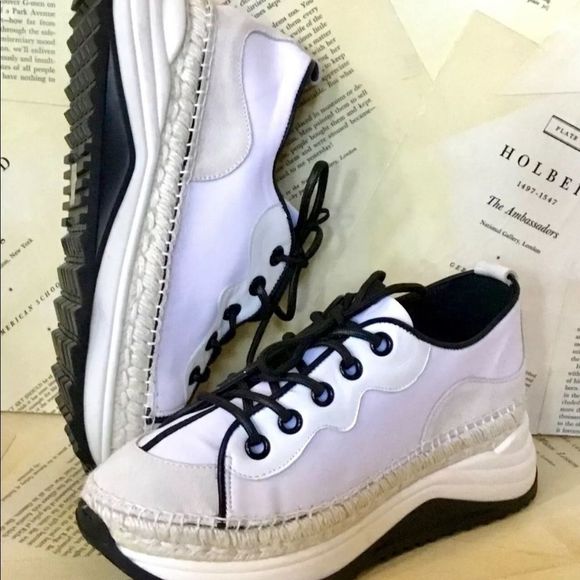 Free People Sneaker Aura Platform Suede Nylon - Picture 1 of 7